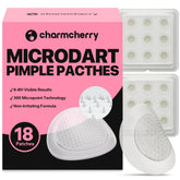 CharmCherry micromdart technology patch targets cystic pimples for targeted treatment.