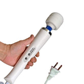 CHARMING 10-speed wired handheld massager for at-home back relief.