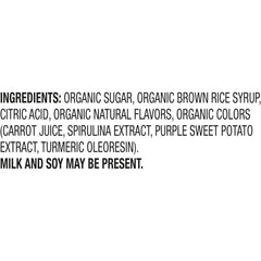 Charms Organic Pops green apple close-up—on-the-go fruit-flavored snack.