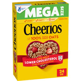 Cheerios Heart Shapes affirmations box, 24 oz, adds daily encouragement to breakfast.