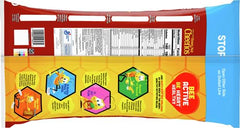 Cheerios Honey Nut cereal box on the kitchen counter highlighting whole grain oats