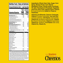 Cheerios strawberry-banana-pour captures pouring into milk for a quick gluten-free start.