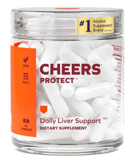 Cheers Protect bottle-front showing daily liver support for immune health