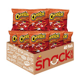 Cheetos Crunchy Cheese snacks front view for on-the-go snacking.