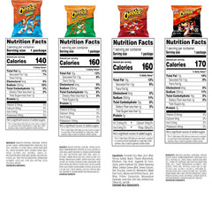 Cheetos Flamin’ Hot bag on counter, bold heat for snack lovers.