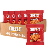 Cheez-It Extra Toasty crackers in a front pack image, ideal for on-the-go snacking.