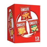 Cheez-It Original crackers close-up; bold cheese flavor for on-the-go snacking.