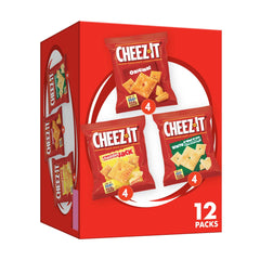Cheez-It Original crackers close-up; bold cheese flavor for on-the-go snacking.