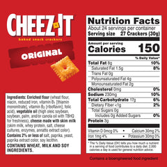 Cheez-It Original packaging highlighting real cheese flavor.