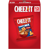 Cheez-It Snack Mix Classic crackers close-up, bold real cheese flavor for on-the-go snacking.