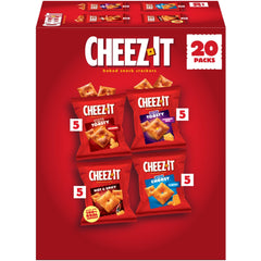 Cheez-It variety pack 20oz box ready for on-the-go snacking.