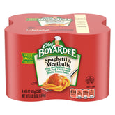 Chef Boyardee spaghetti and meatballs can open for a quick meal