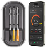 CHEF iQ Sense with 3 probes in use delivers precise, real-time doneness.