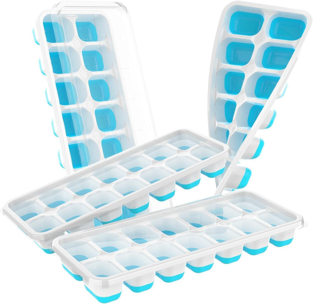 ChefAide four-tray ice cube set for bulk chilling and entertaining