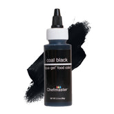Chefmaster Coal Black Liqua-Gel bottle pour for precise icing control