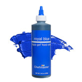 Chefmaster Royal Blue Liqua-Gel bottle for vivid icing color with precise control.
