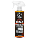 Chemical Guys HydroBlitz spray-wax-gloss-closeup shows a high-gloss finish on paint