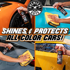 Chemical Guys HydroBlitz water-bead-on-paint demonstrates hydrophobic protection