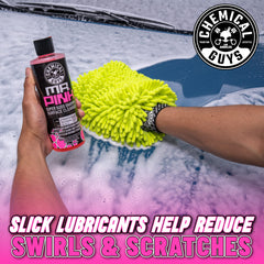 Exterior finish safe soap used on trim and plastics during a wash.