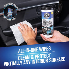 Chemical Guys Total Interior Wipes seats upholstery cleaner for quick refresh