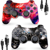 CHENGDAO Ghost Style PS3 controller with ergonomic grip for long gaming sessions