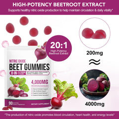 chenyayun Beet Root Gummies vitamin C and B12 label suggests antioxidant support
