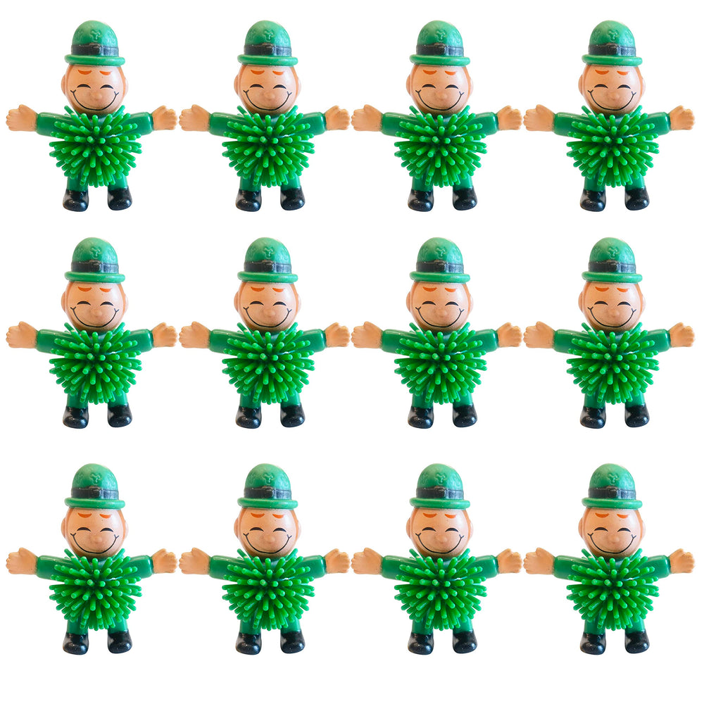 Cherislpy 12Pcs Leprechaun toy set for kids offers playful stress relief and festive decor.