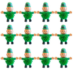 Cherislpy 12Pcs Leprechaun toy set for kids offers playful stress relief and festive decor.