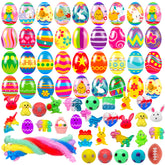 Cherislpy 36-pack Easter eggs with colorful shell designs for festive decorating and surprise inside.