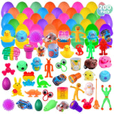 Cherislpy Easter eggs with prefilled toys for instant festive fun.