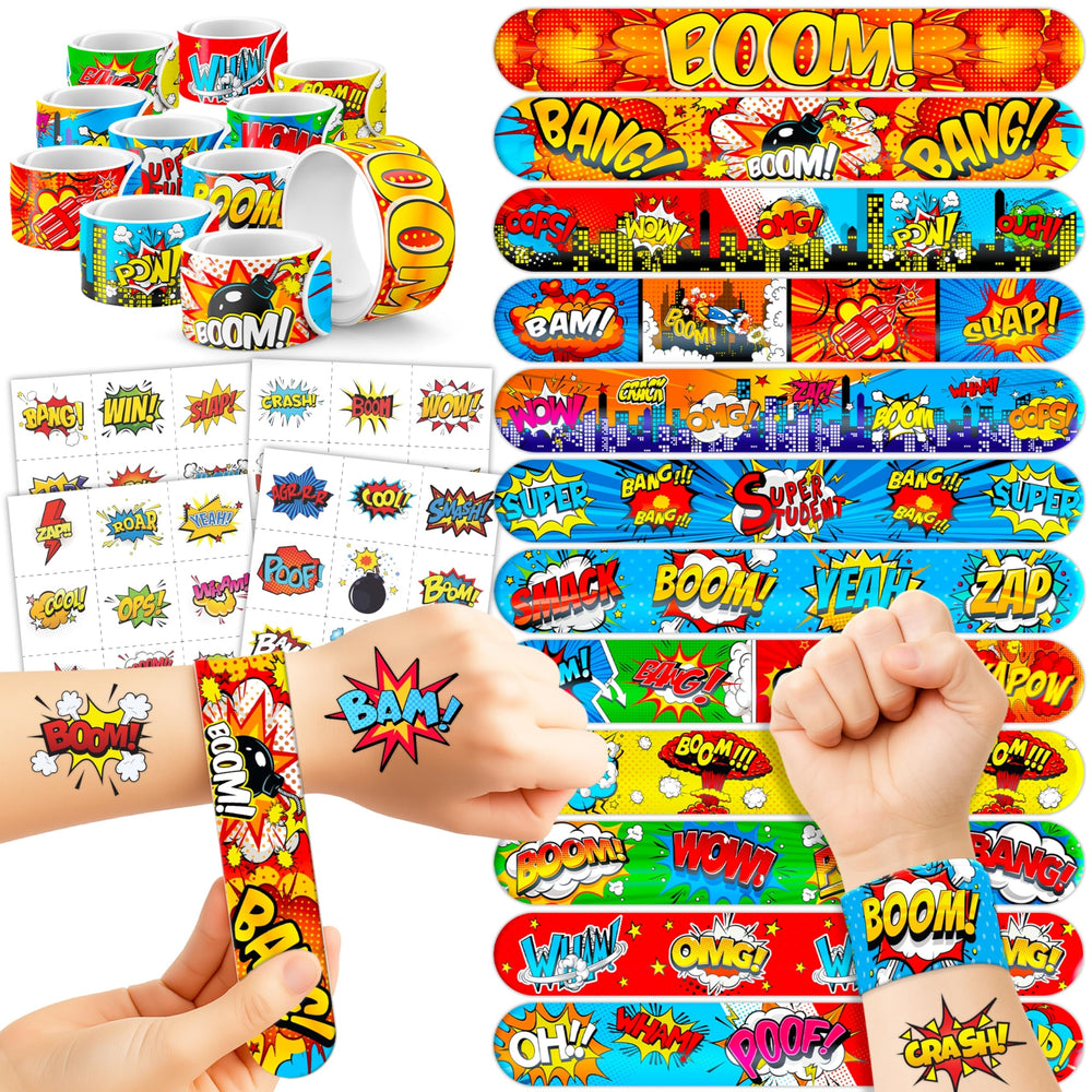 Cherisnowy hero party set tattoos, vibrant designs for quick, mess-free party fun.