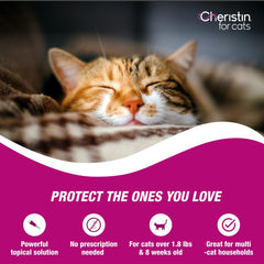 Cheristin low-volume dose for cats, simple application.