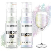 Cherrysea edible glitter spray iridescent finish on desserts for shine