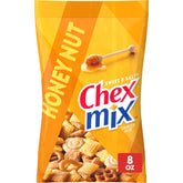 Chex Mix Sweet and Salty Honey Nut bag ready for sharing at gatherings