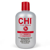 CHI for Dogs Gentle 2-in-1 bottle front, pH-balanced formula for all coats.