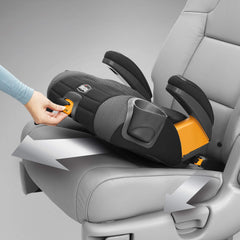 Chicco GoFit Plus quick-release latch removal for grab-and-go vehicle switching.