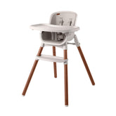 Chicco Zest LE high chair folding shown in compact form for space saving