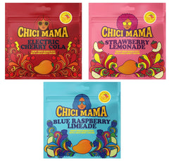 Chici Mama chewy mango bites electric cherry cola pack ideal for on-the-go snacking