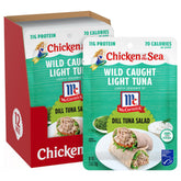 Chicken of the Sea light dill tuna pouch ready-to-eat snack with bold dill flavor.