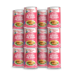 Chicken of the Sea pink salmon in a can with mild flavor and high-protein appeal