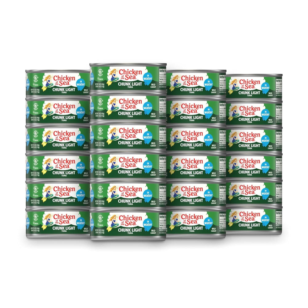 Chicken of the Sea wild caught tuna in water 5oz front can view, high-protein option