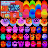ChildFun Easter egg with prefilled animal pop toy for instant glow.