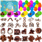 CHILDGO wooden brain teaser inside Easter egg encourages problem solving.