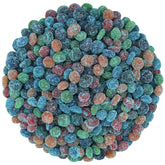 CHILI SOUR Extra Sour Gushers packaging front highlighting bold blue-raspberry flavor for bold snacking.
