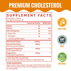 ChiQwench ingredient panel highlighting plant sterols and stanols in the formula.