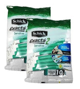 CHLIFE Schick Exacta2 disposable razor box front view for sensitive skin.