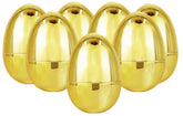 Chochkees jumbo golden Easter egg 6-inch with detachable halves for hidden surprises.