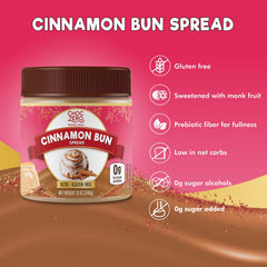 ChocZero Cinnamon Bun Spread on toast for a cozy breakfast look