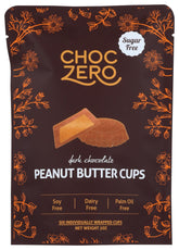 ChocZero dark chocolate peanut butter cups pack for a ready-to-go sugar-free snack