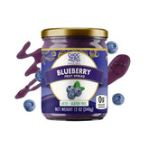 ChocZero Keto Blueberry Fruit Spread jar showing natural color and clean label